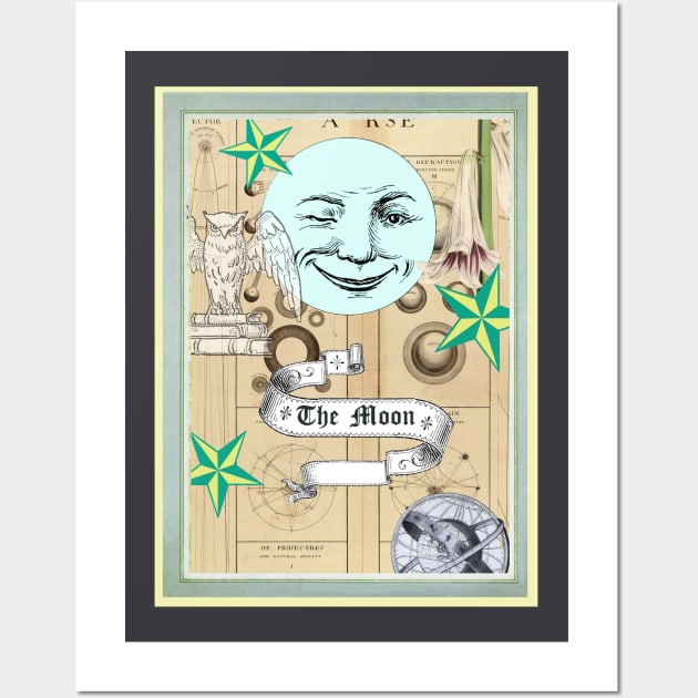 Moon tarot card Wall Art by White B Gifts